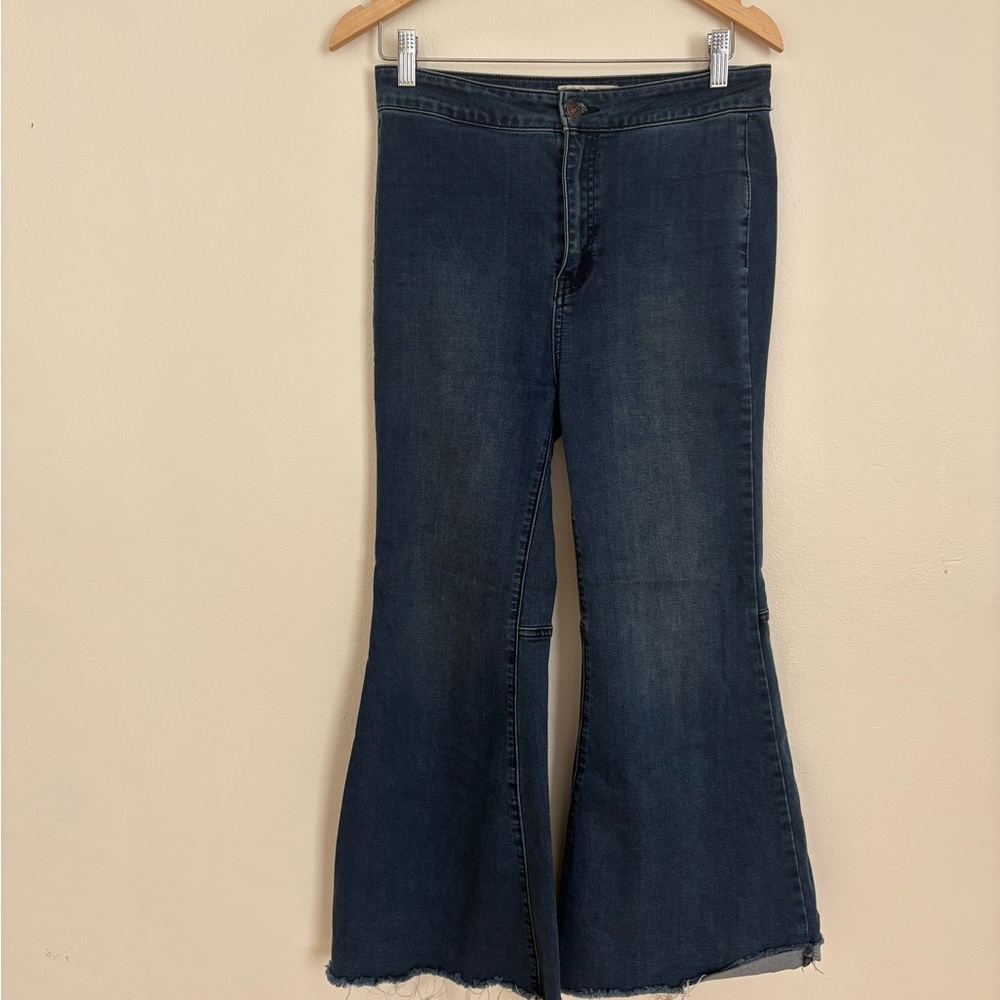 We The Free Dark Blue Flare Jeans